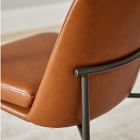 Jack Vegan Leather Metal Frame Dining Chair