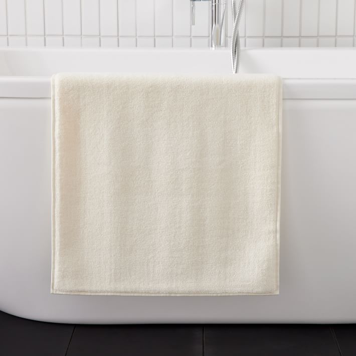 Luxury Organic Luxe Bath Mat in White | GOTS Certified | P A C T