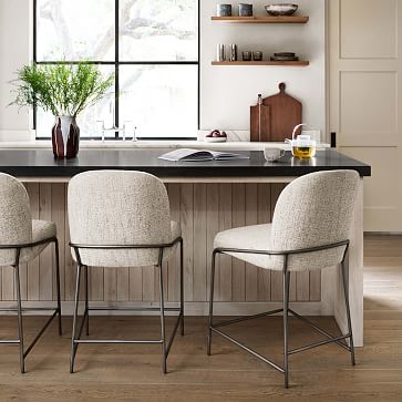 Curved Back Counter Bar Stool West Elm