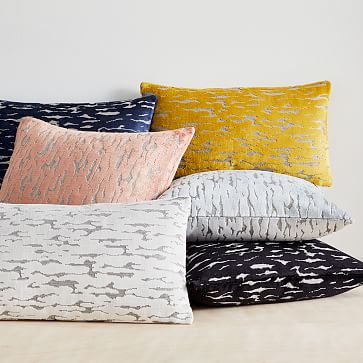 Distressed Cut Velvet Pillow Cover West Elm