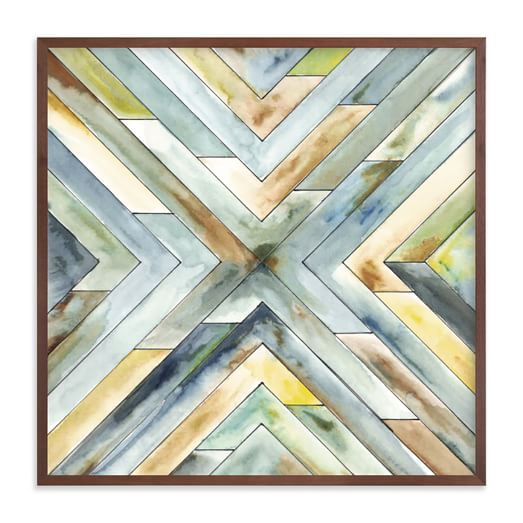 Angular Organic Framed Wall Art by Minted for West Elm West Elm