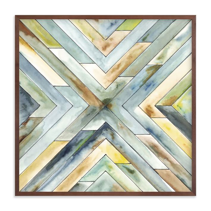 Angular Organic Framed Wall Art by Minted for West Elm