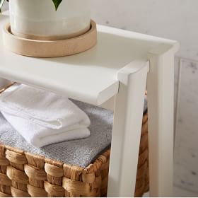 Bathroom Storage Ladder in White