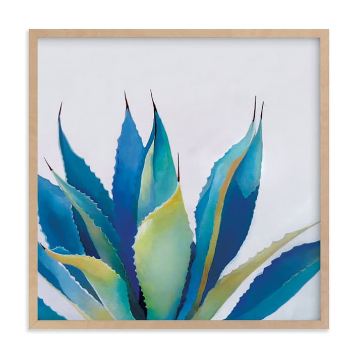 Blue Agave Framed Wall Art by Minted for West Elm