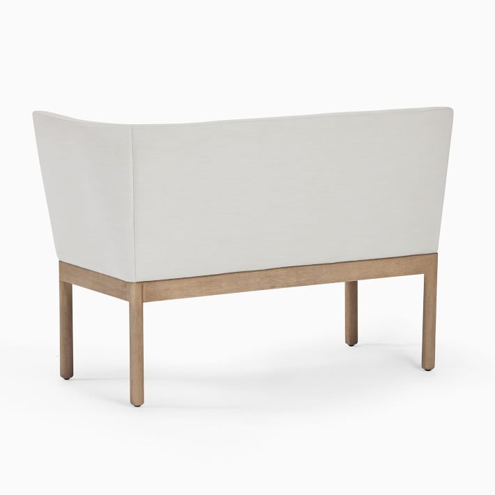 West elm banquette online small