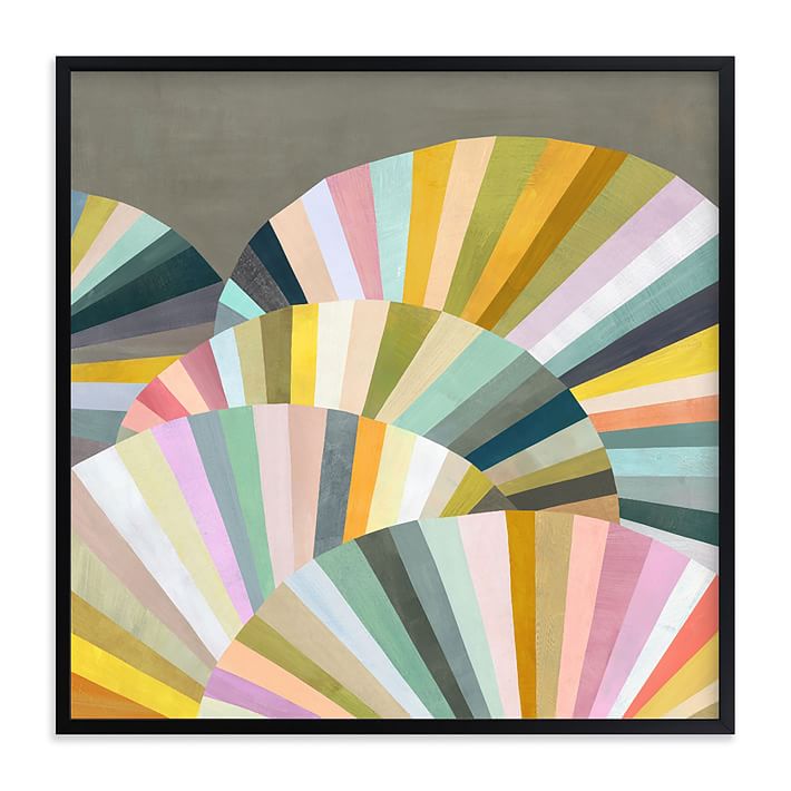Fan Out Framed Wall Art by Minted for West Elm