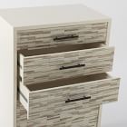 Wood Tiled 5-Drawer Dresser (30.6&quot;)