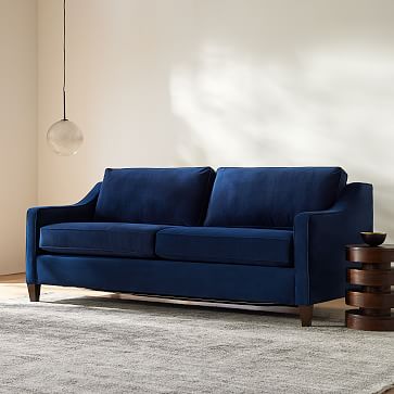 Navy blue queen 2024 sleeper sofa