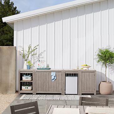 Portside Outdoor Double Kitchen Set West Elm