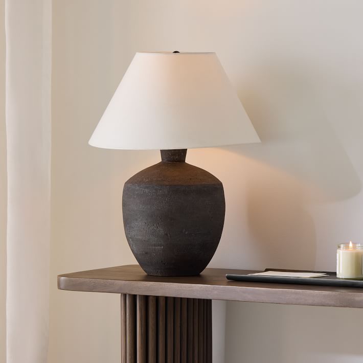 West Elm | Form Studies Ceramic Table Lamps, Set of 2, 24", Black
