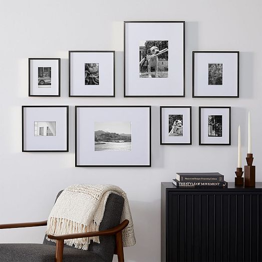 The Family Photo Wall Gallery Frames Set (Set of 8) | West Elm