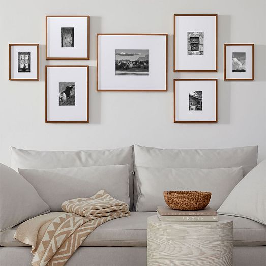 The Over-The-Sofa Organic Gallery Frames Set (Set of 7) | West Elm