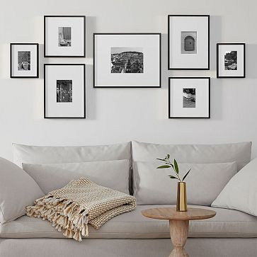 The Over-The-Sofa Organic Gallery Frames Set (Set of 7) | West Elm