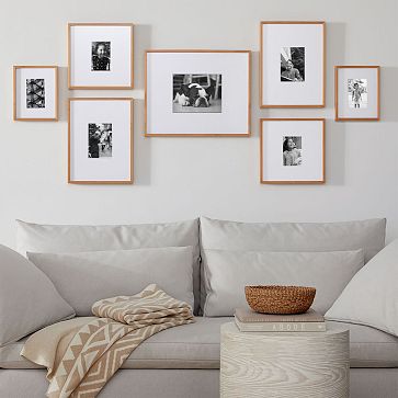 The Over-The-Sofa Organic Gallery Frames Set (Set of 7) | West Elm