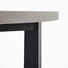 Portside Aluminum Outdoor Concrete Round Dining Table (60&quot;)