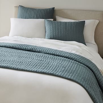 Airy Cotton Voile Solid Quilt & Shams | West Elm