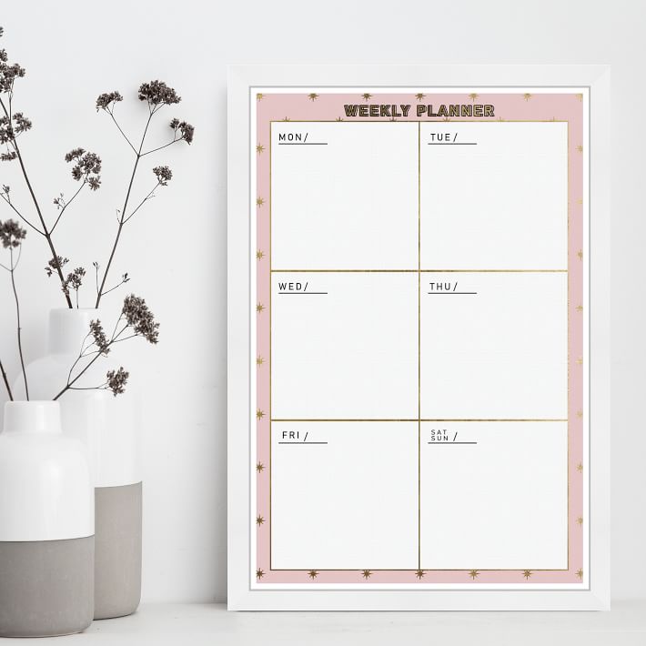 Dry Erase Weekly Schedule – Geometric – Large 16 x 20 – Laminated –  Erasable – Office – Classroom Decor – Weekly Planner – Activity – to-Do  List –