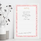 Ditsy Flowers Notepad Dry Erase Board