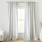 Textured Luxe Stripe Linen Curtain