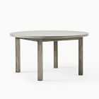 Portside Outdoor Concrete Round Dining Table (60&quot;)