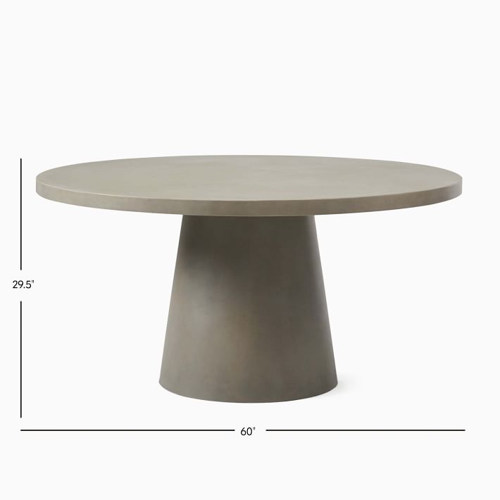 West elm deals concrete outdoor table