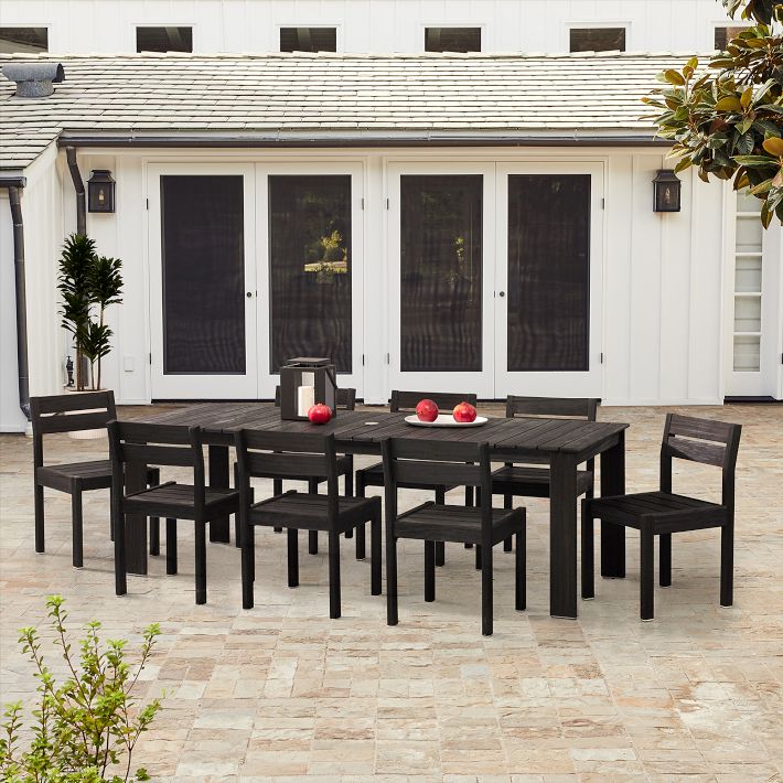 Playa Outdoor Expandable Dining Table (67.5&quot;&ndash;90&quot;) &amp; Dining Chairs Set