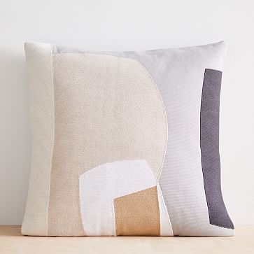 Corded Abstract Layers Pillow Cover | West Elm