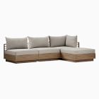 Santa Fe Slatted Outdoor 4-Piece Modular Sectional (108&quot;)