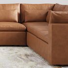 Harmony Modular Leather 5-Piece L-Shaped Sectional (120&quot;)