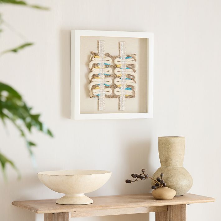 Open Box: William Storms Cotton, Jute &amp; Wood Framed Wall Art