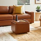 Bowman Leather Storage Ottoman