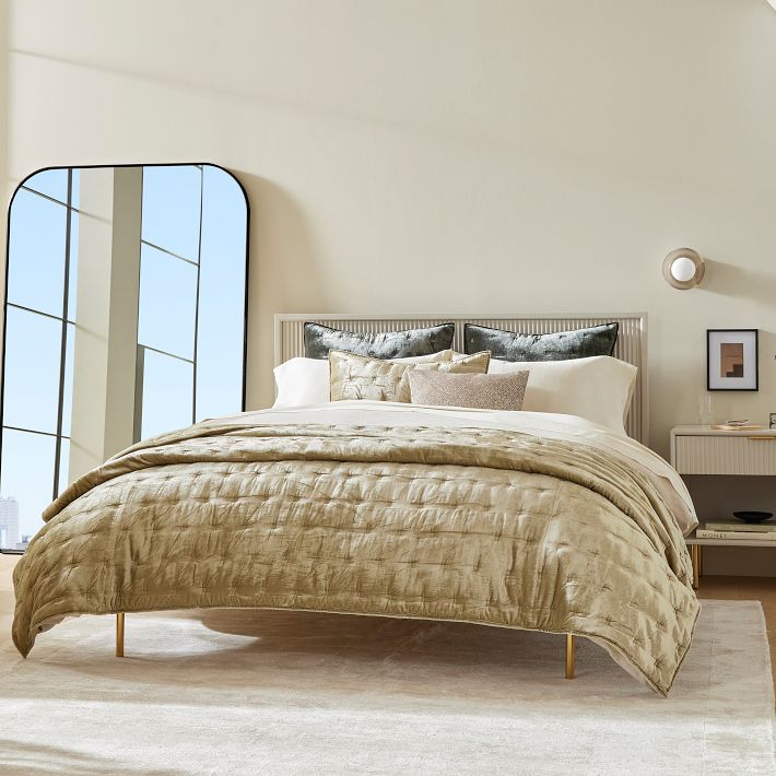 West elm gold deals bed