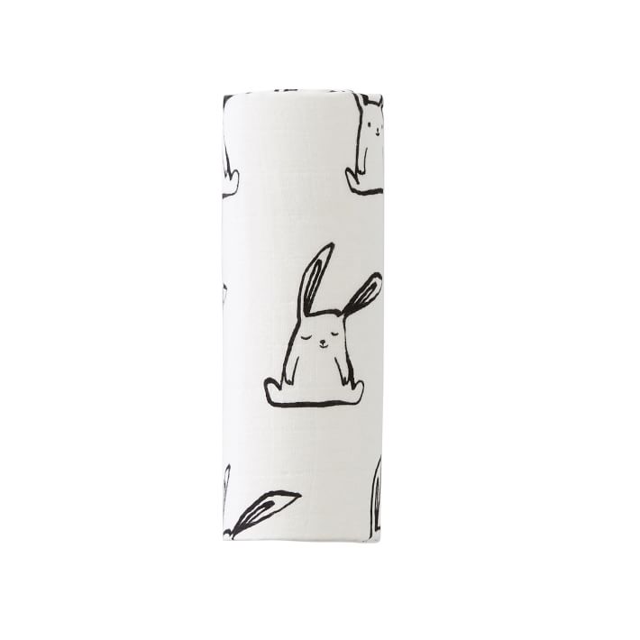 Organic Funny Bunny Swaddle