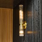 Fluted Double Asymmetrical Indoor/Outdoor Sconce (22.5&quot;)