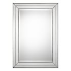 Stepped Frame Metal Wall Mirror