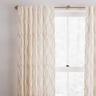 Cotton Canvas Scribble Lattice Curtains (Set of 2) - Rosette