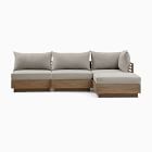 Santa Fe Slatted Outdoor 4-Piece Modular Sectional (108&quot;)