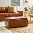 Bowman Leather Storage Ottoman