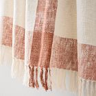 Contrast Border Cotton Slub Throw