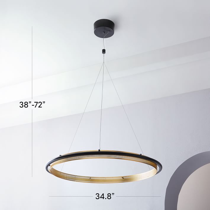 Circle store led chandelier