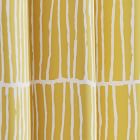 Cotton Canvas Line Lattice Curtain (Set of 2) - Horseradish