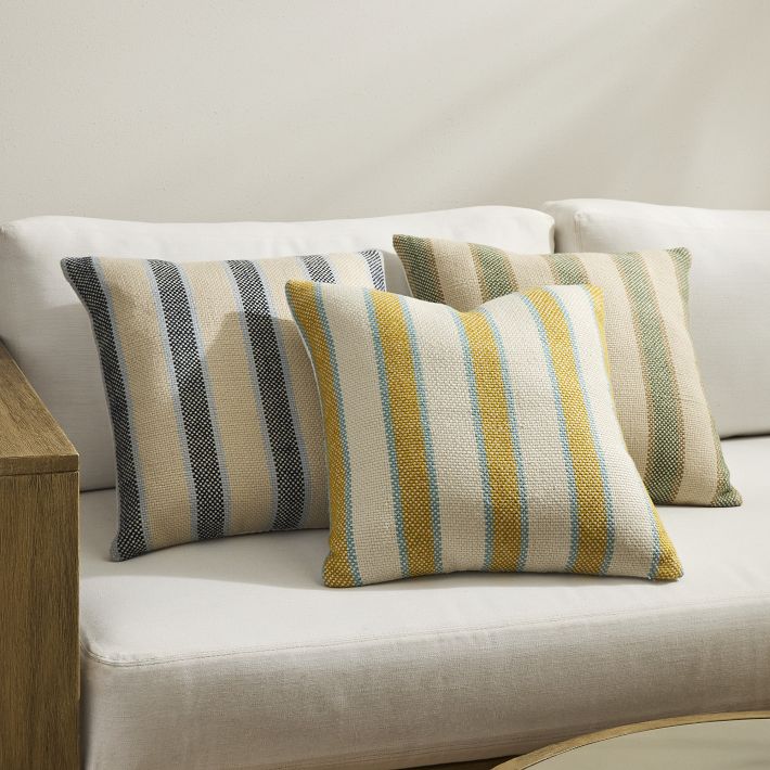 Cabana stripe outdoor clearance pillows