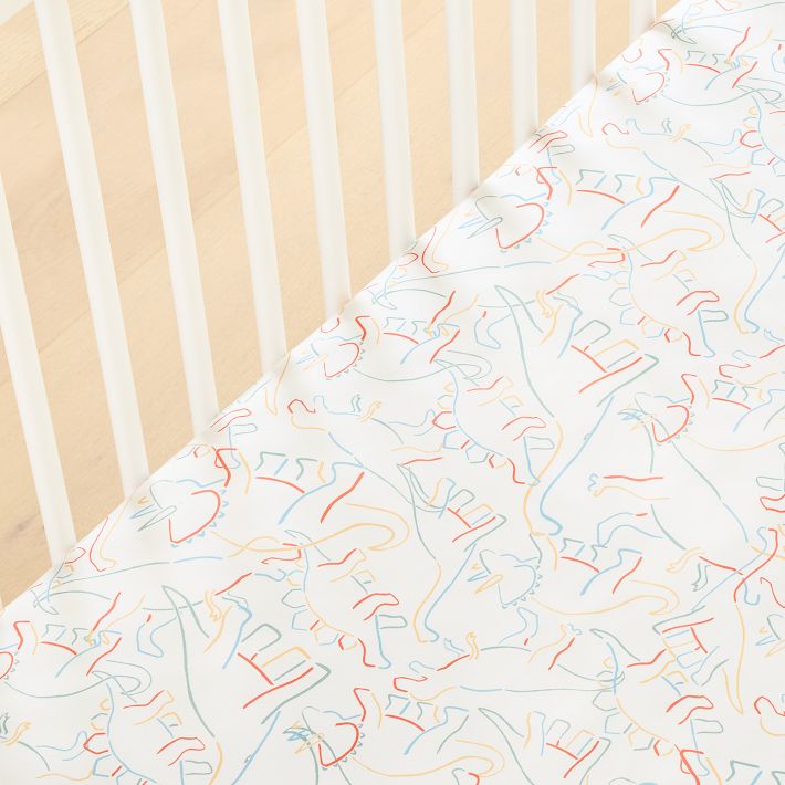 Dinosaur crib outlet sheet