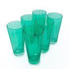 Estelle Colored Glass Sunday Highball Glass Sets