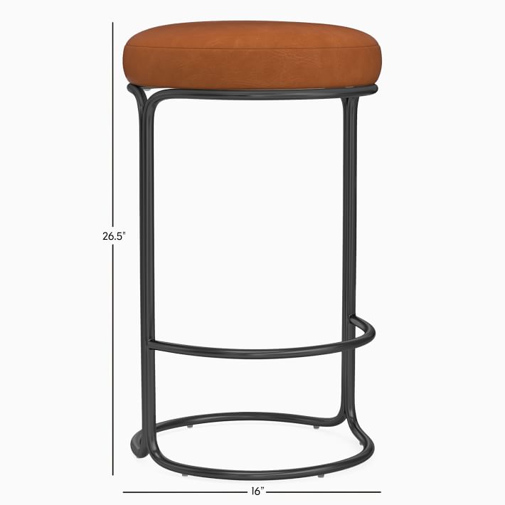 Cora leather counter stool store