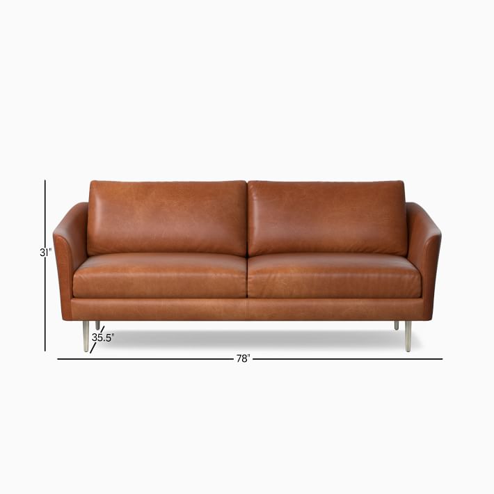 Sloane Leather Sofa (78