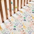 Animals Crib Fitted Sheet