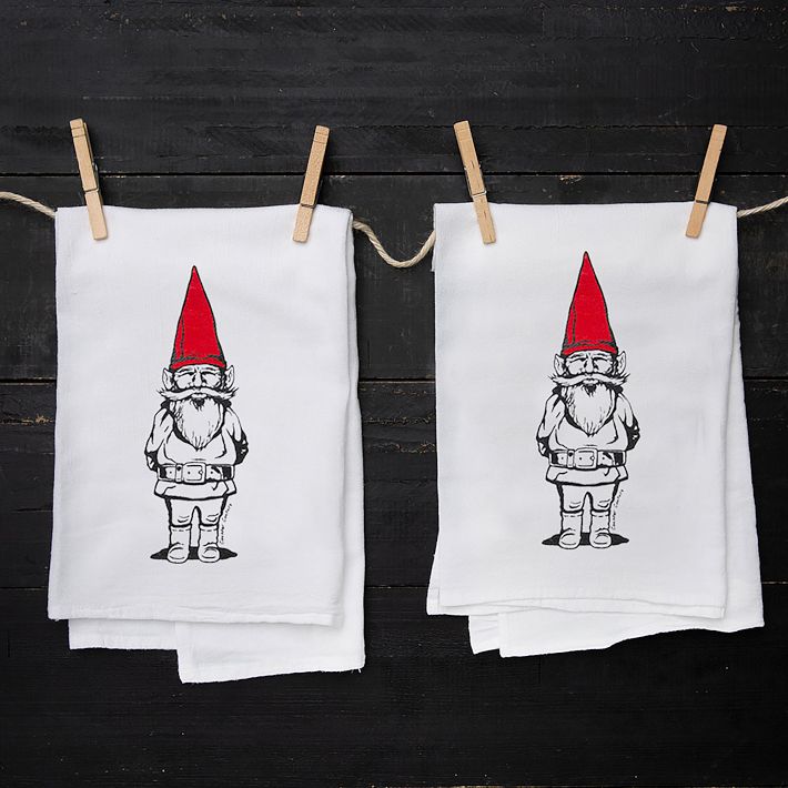 Counter Couture Garden Gnome Flour Sack Towel&#160;