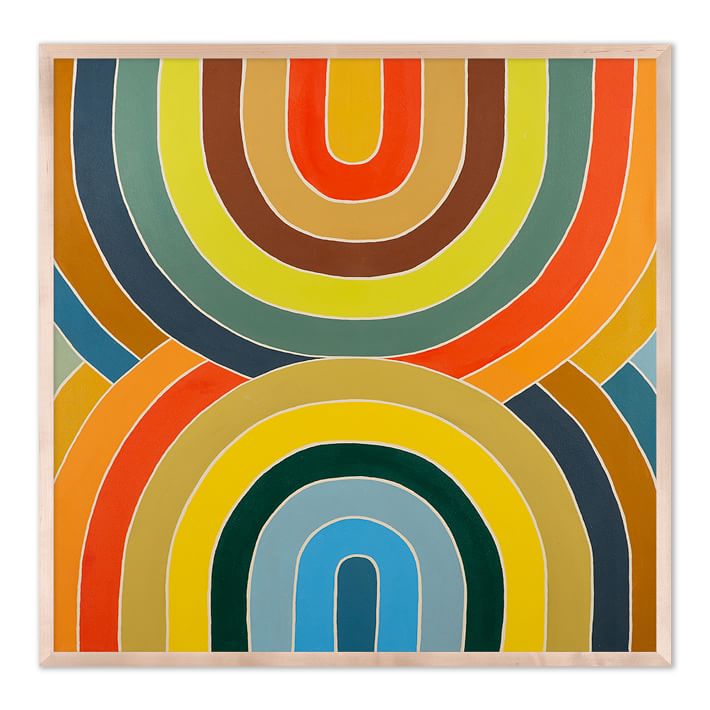 Overlapping Arcs Framed Wall Art by Erica Hauser