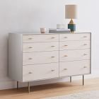 Modernist Wood &amp; Lacquer 8-Drawer Dresser (58&quot;) - Winter Wood